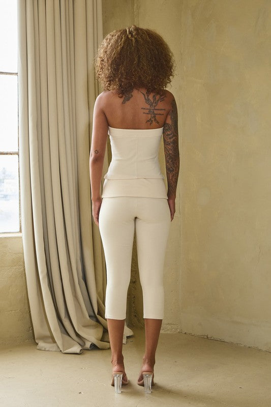 Ultra Soft Jersey Tube Top & Capri Set
