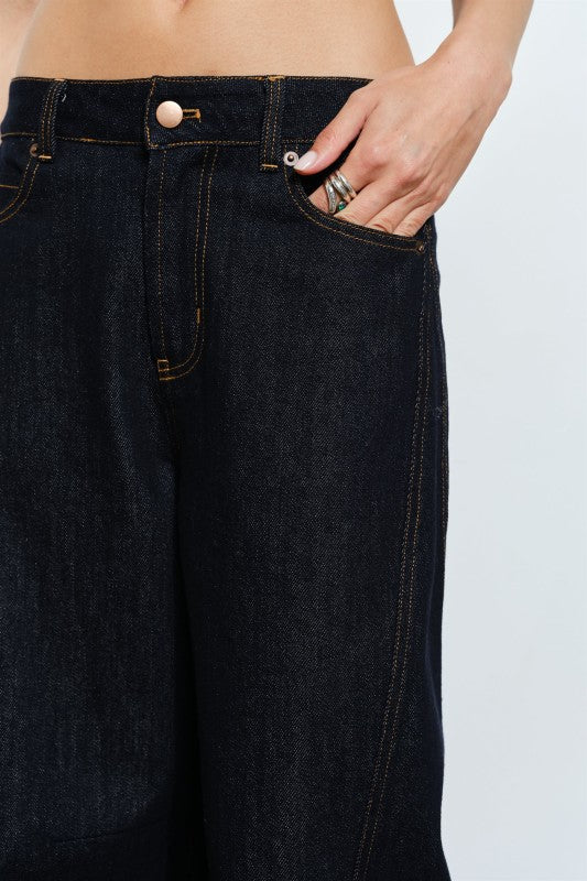 Wide Leg Indigo Jeans