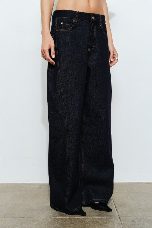 Wide Leg Indigo Jeans