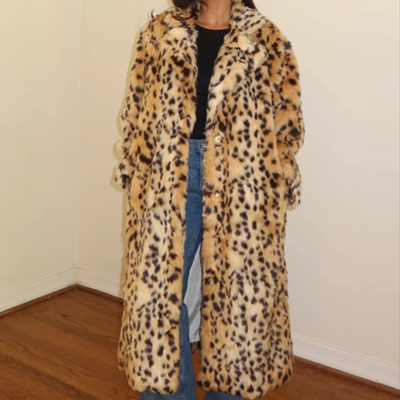 Faux Fur Long Coat