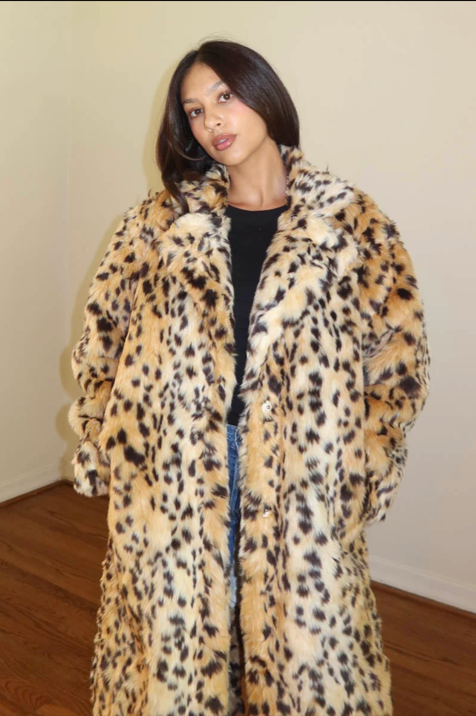 Faux Fur Long Coat