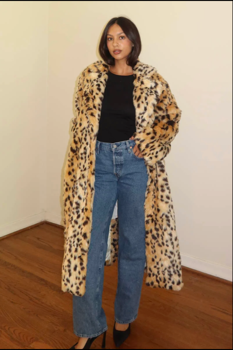 Faux Fur Long Coat