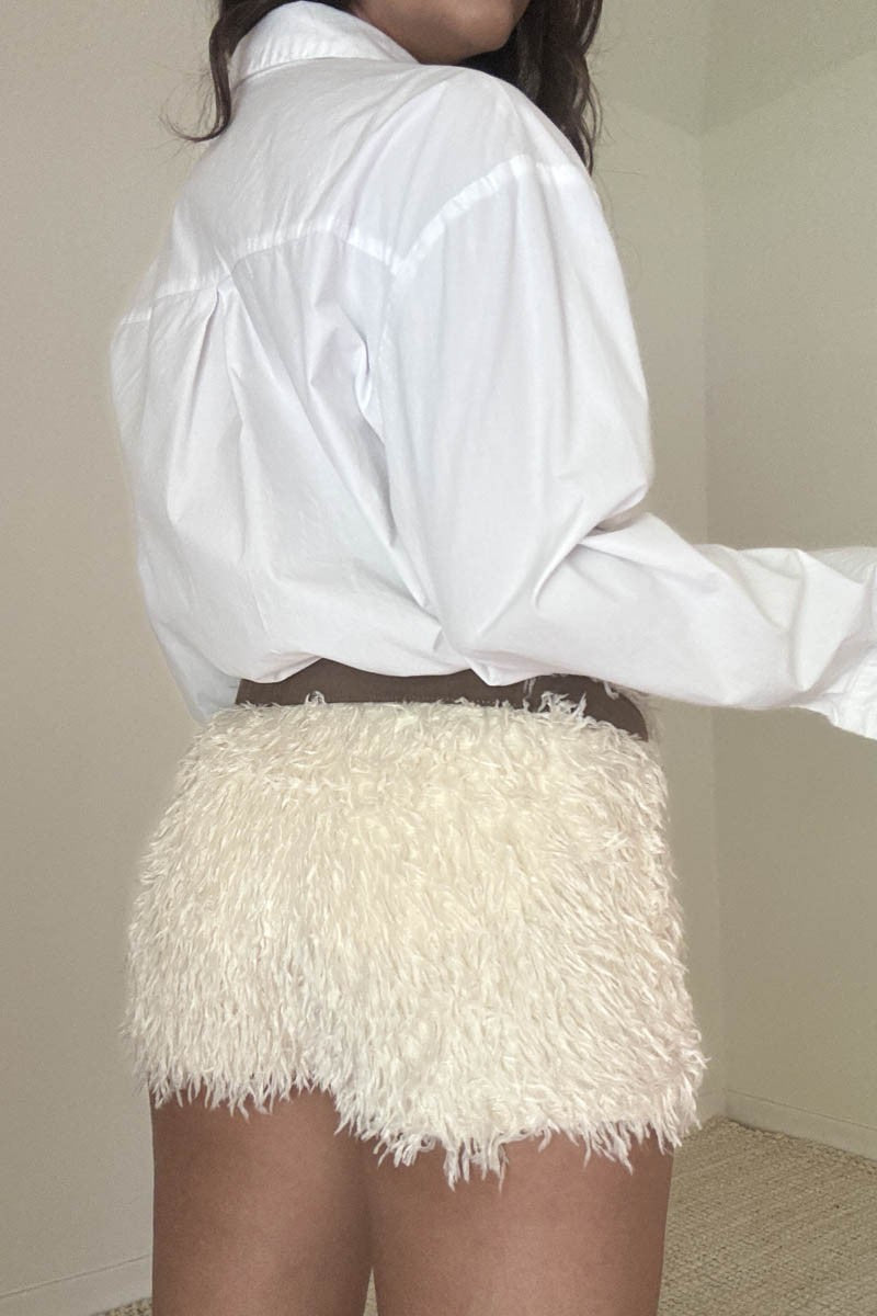 Feather Effect Mini Short